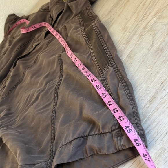 ANTHROPOLOGIE l Hei Hei Taupe Brown Todra Crushed Velvet Neck Lined Cape M/L - Picture 12 of 14